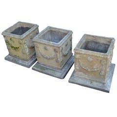 19th c. English Compton Stone Planters 2