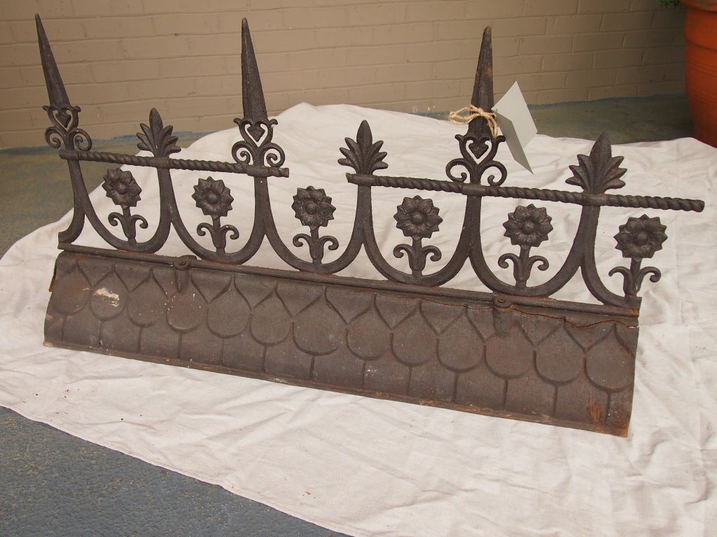 19th Century French Iron Roof Ridge
