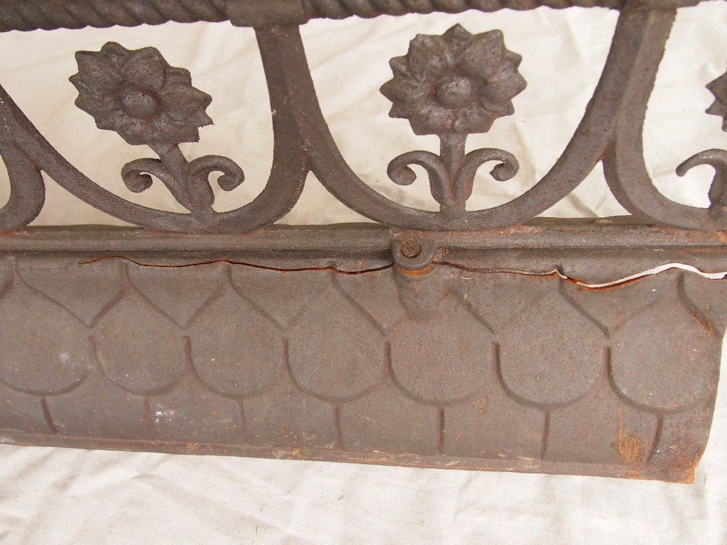19th Century French Iron Roof Ridge For Sale 1