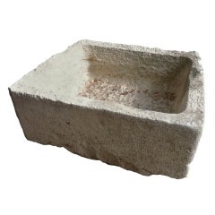 Antique 19thC French  Stone Trough