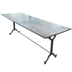 1900 French Zinc Bistro Table