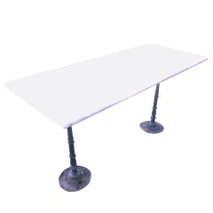 1900-1920's French Marble Bistro Table