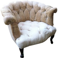 19th century French Napoleon III salon chair