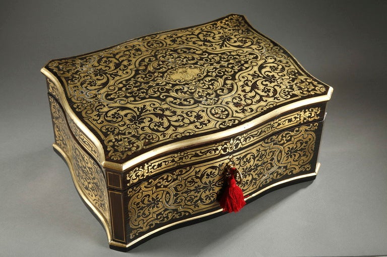 French 19th century glt wood casket signed AUDIGE