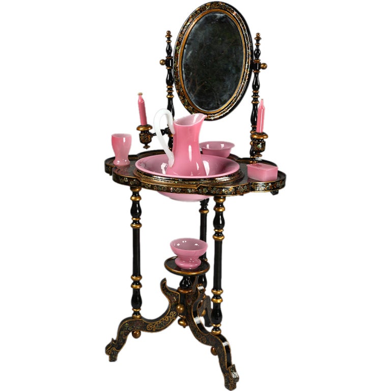 Napoleon III lacquered dressing table For Sale