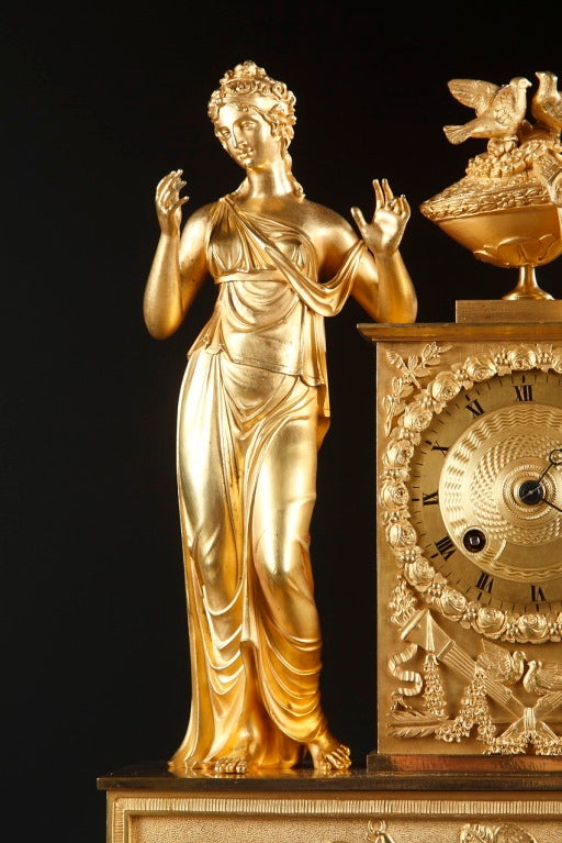 Gilded bronze pendulum Charles X period