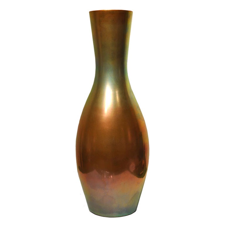 Eva Zeisel Zsolnay Iridescent Vase For Sale