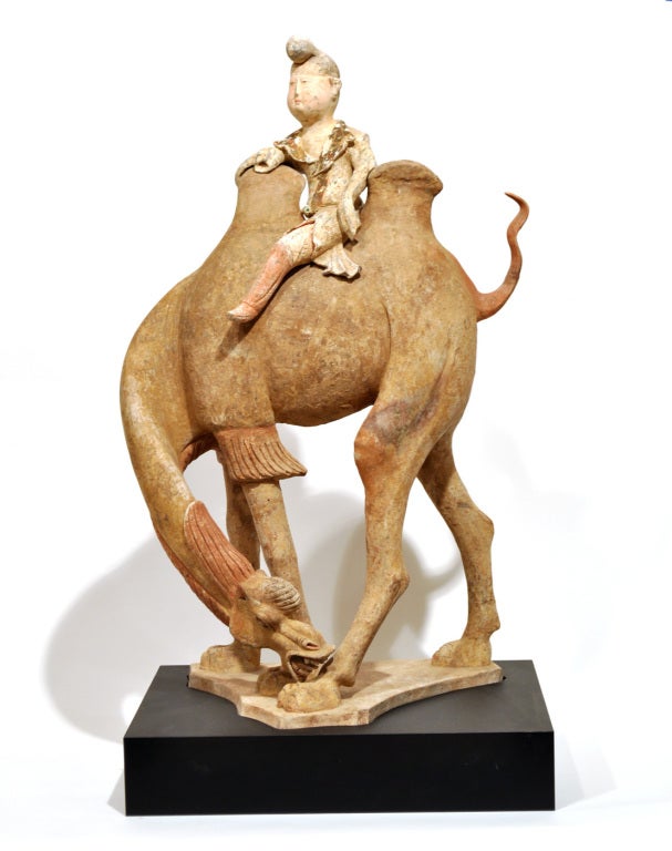 Large Tang Camel with Rider