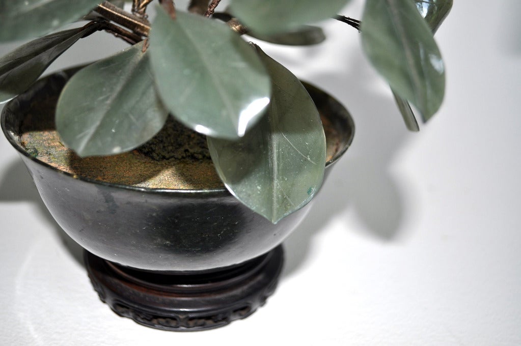 Chinese 19th Century Jade Tree For Sale