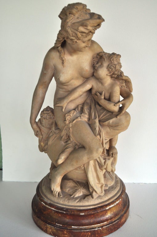 Terracotta Sculpture by Albert-Ernest Carrier-Belleuse