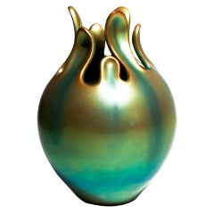 Important Eva Zeisel Zsolnay Fig Vase