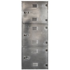 Vintage Aluminum Industrial Mechanic's Cabinet