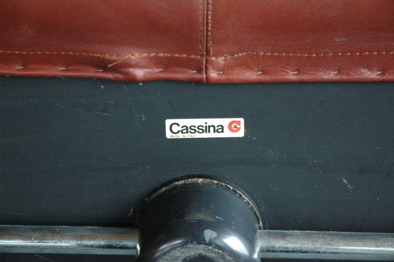 Gianfranco Frattini for Cassina Leather Sesann Sofa For Sale 1