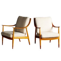 Peter Hvidt 
Orla Mølgaard-nielsen Teak/oak Lounge Chair (pair)