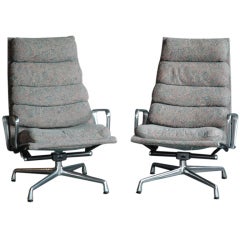 Charles and Ray Eames for Herman Miller Soft Pad High-back Lounge Chair (PAIR)