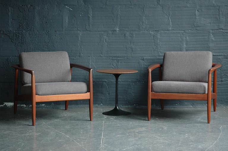 Folke Ohlsson for Dux Teak Lounge Chairs (PAIR)