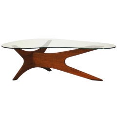 Adrian Pearsall for Craft Associates Walnut 1465T Coffee Table