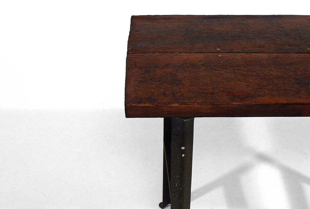 The Good Mod Douglas Fir and Steel Console Table