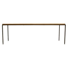 Paul McCobb Maple Coffee Table with Wrought Iron Frame