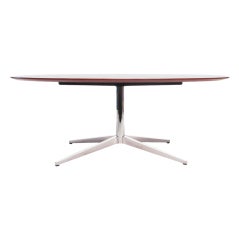 Vintage Florence Knoll Cherry Oval Conference/Dining Table