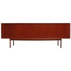 Teak Tambour-door Credenza