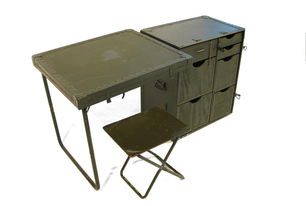 Steel Vietnam-era Army Field Desk 2