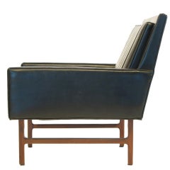 Milo Baughman Leatherette Club Chair