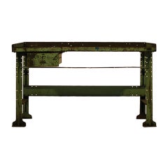 Vintage Lyon Steel Industrial Desk
