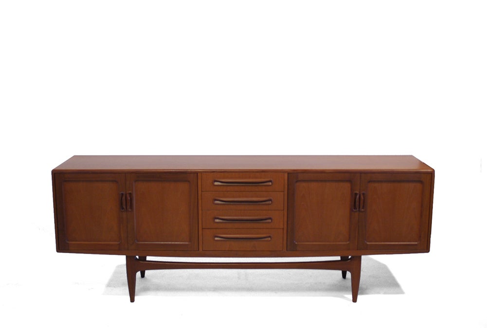 G-Plan, a brand of modern furniture produced by E Gomme Ltd of High Wycombe, England, was one of the largest and foremost modern furniture makers of the postwar period. The most sought-after G-Plan pieces were designed by Ib Kofod Larsen; their