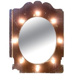 antique lighted circus mirror