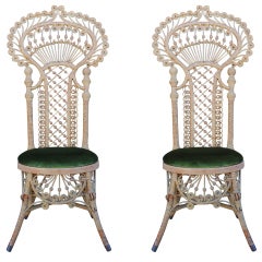 antique victorian wicker chairs