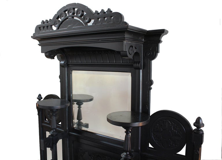 Victorian ebonized victorian cabinet For Sale
