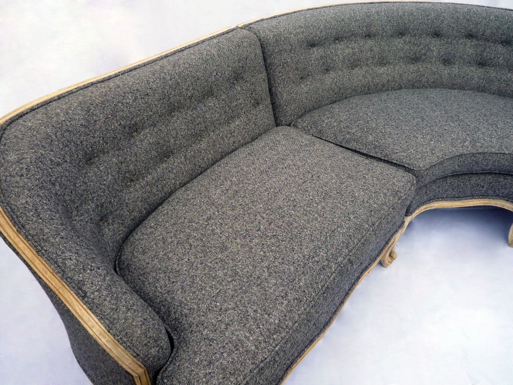 Wool vintage sectional sofa