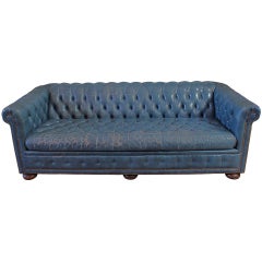vintage leather chesterfield
