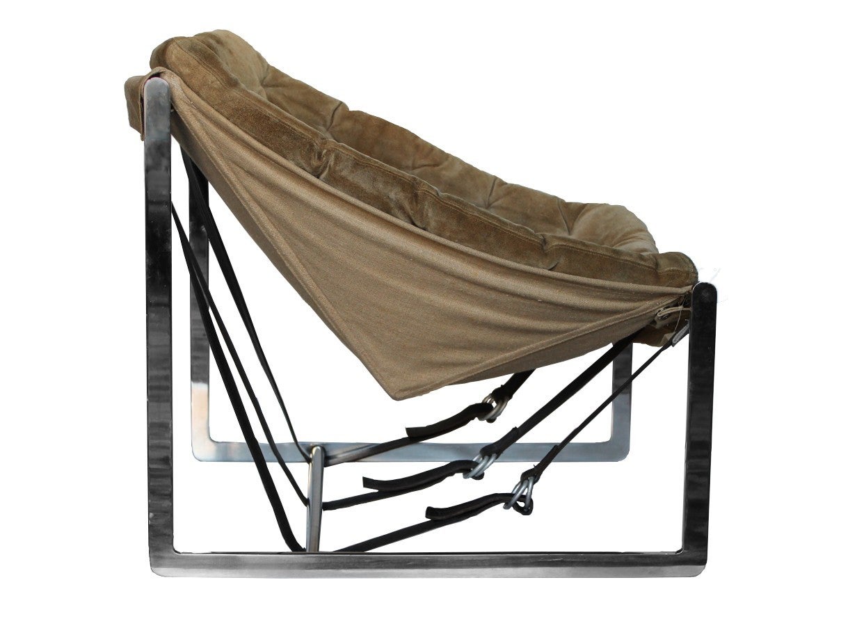 1970s Chrome Bucket Chair