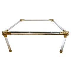 glass and acrylic coffee table