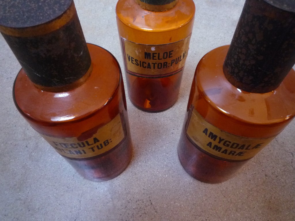 set of french apothecary jars