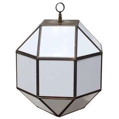 vintage geodesic light fixture