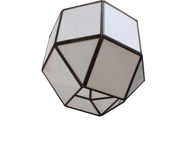 vintage geodesic light fixture