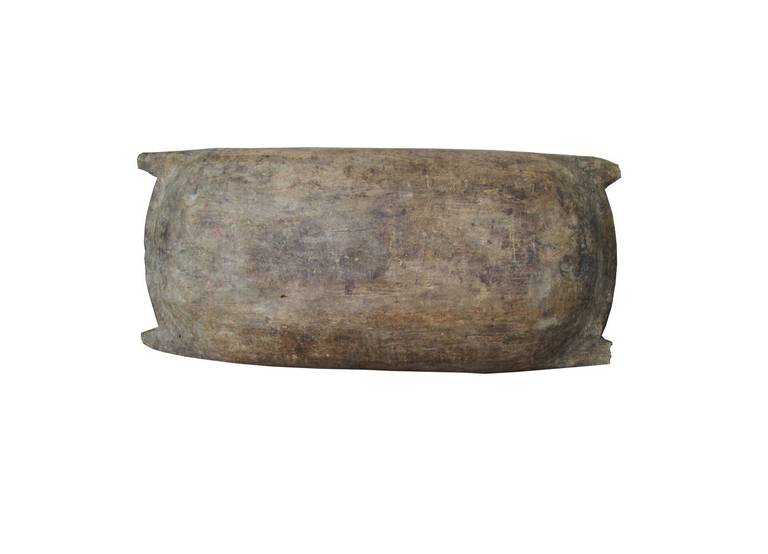 antique primitive wooden trencher dough bowl