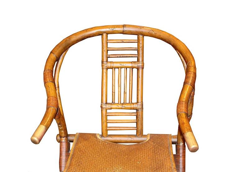 rattan chair In Excellent Condition In Los Angeles, CA