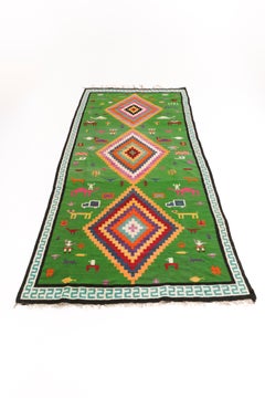 Original tunisian contemporary artist's rug from the 1970's.
