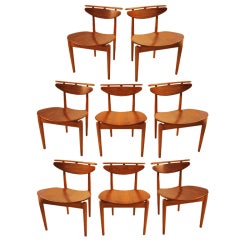 Marvelous Set of Eight Reading Chairs