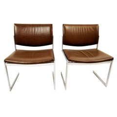 Set of 6  cantilevered dining chairs by Jorgen Kastholm