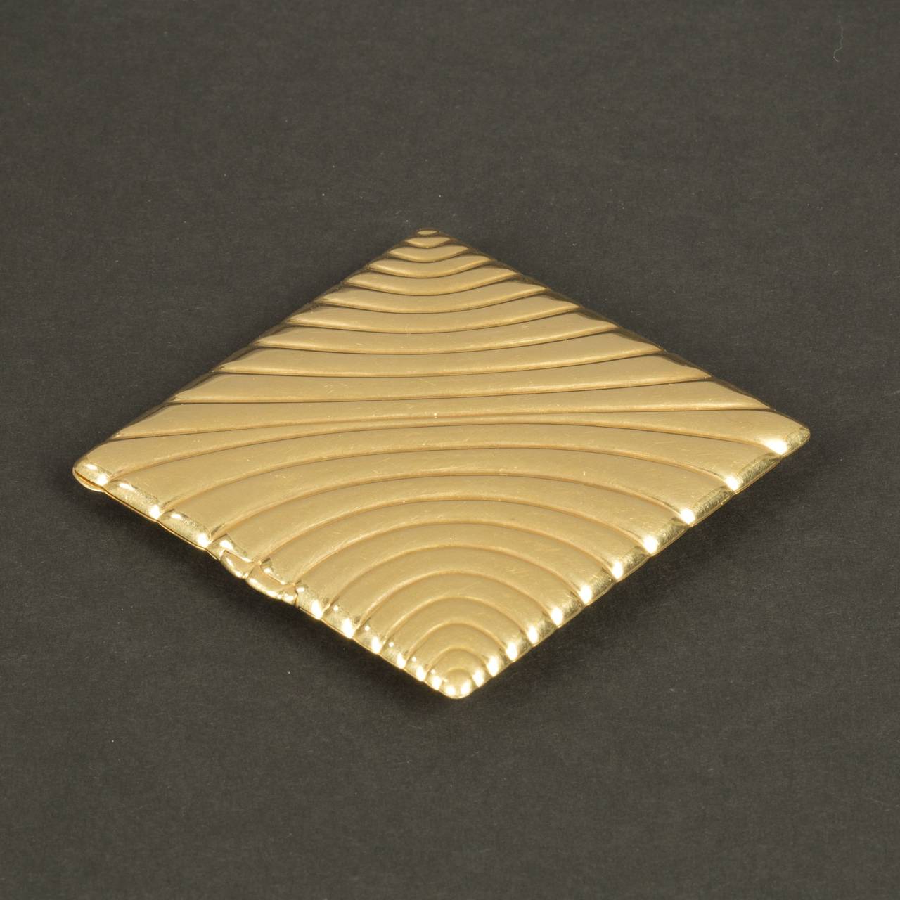 Gold Powder Compact, Early 20th Century