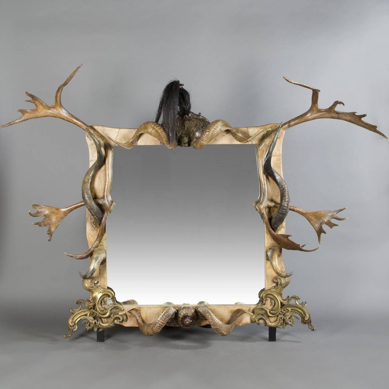 Michel Haillard Sculptural Mirror, "Enty"