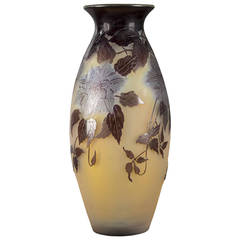 Emile Galle. Large Glass Vase