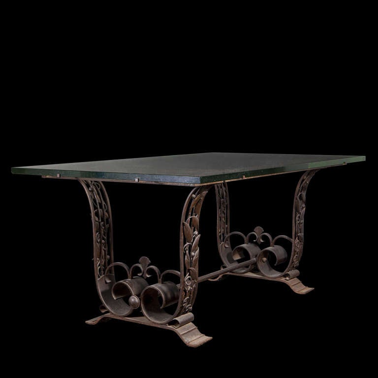 Dining Table Signed "A. Couade Paris"