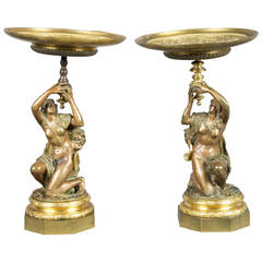 Two Bronze Tazzas, Late 19th Century