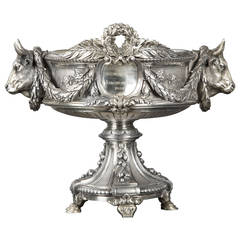 Odiot, Paris. French Ministry Silvered Bronze Cup 1881